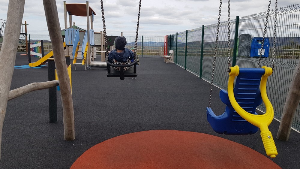 Swings in Churchill playground