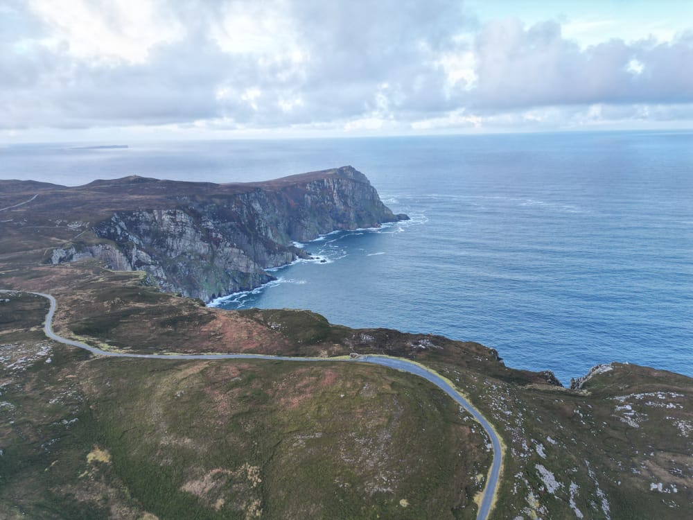a road on a cliff