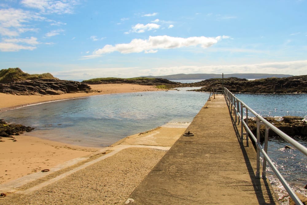 a walkway over a body of water
