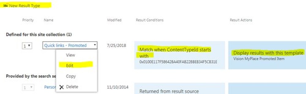 SharePoint site opened in browser