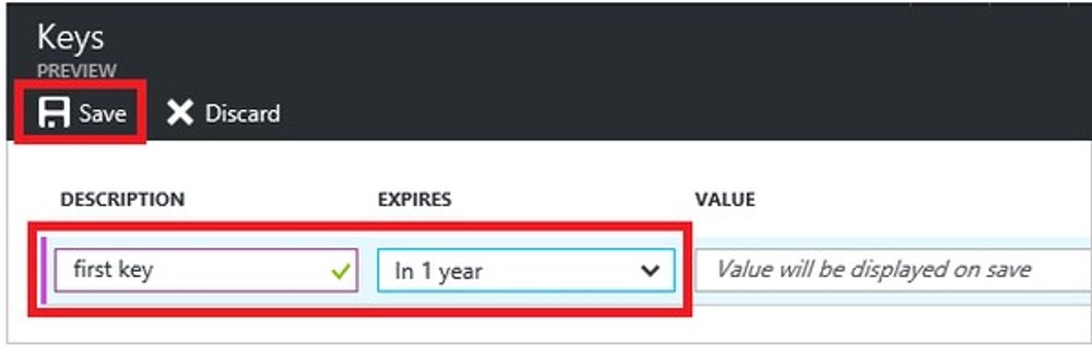 Browser with Azure portal opened