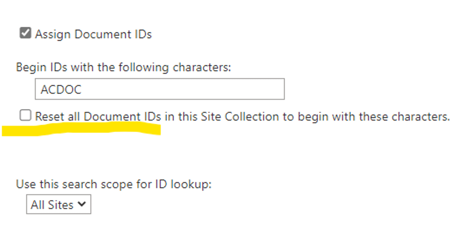 document id sharepoint online