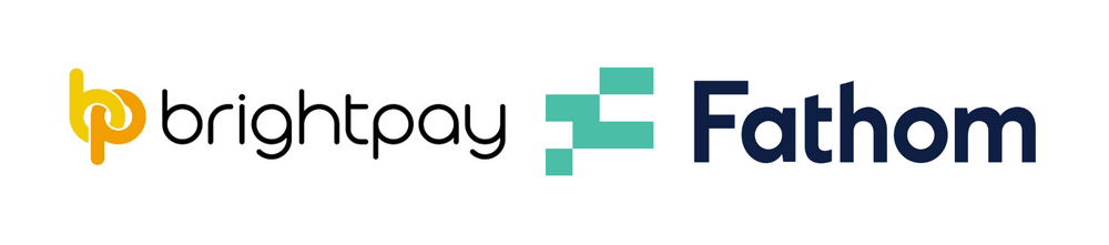 Brightpay and Fathom logos